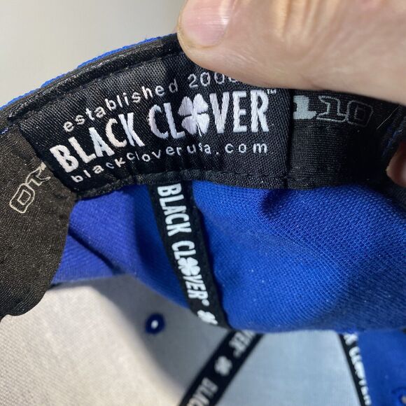 Black Clover Golf Hat Blue Adult Strapback Live Lucky Diebel Legacy Logo - Picture 7 of 7